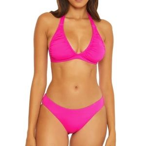 becca pink swim bottoms